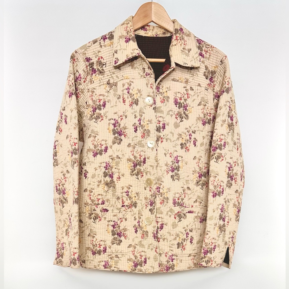 🏷️Quilted reversible Jacket Vintage - Picture 3 of 6